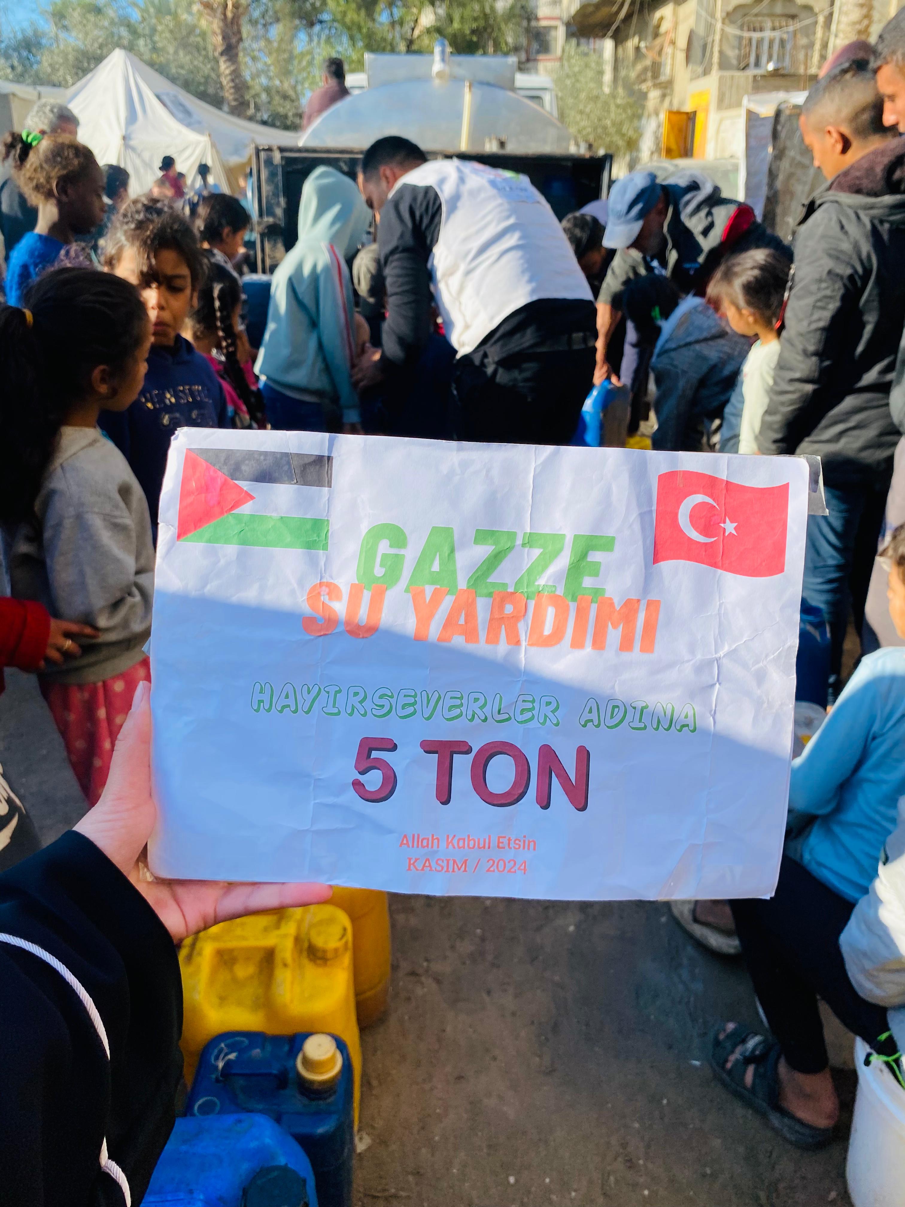 Gazze Su Dağıtımı Yardım